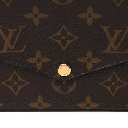 Louis Vuitton Monogram Pochette Felicie Chain Wallet Fuchsia 8 of 10