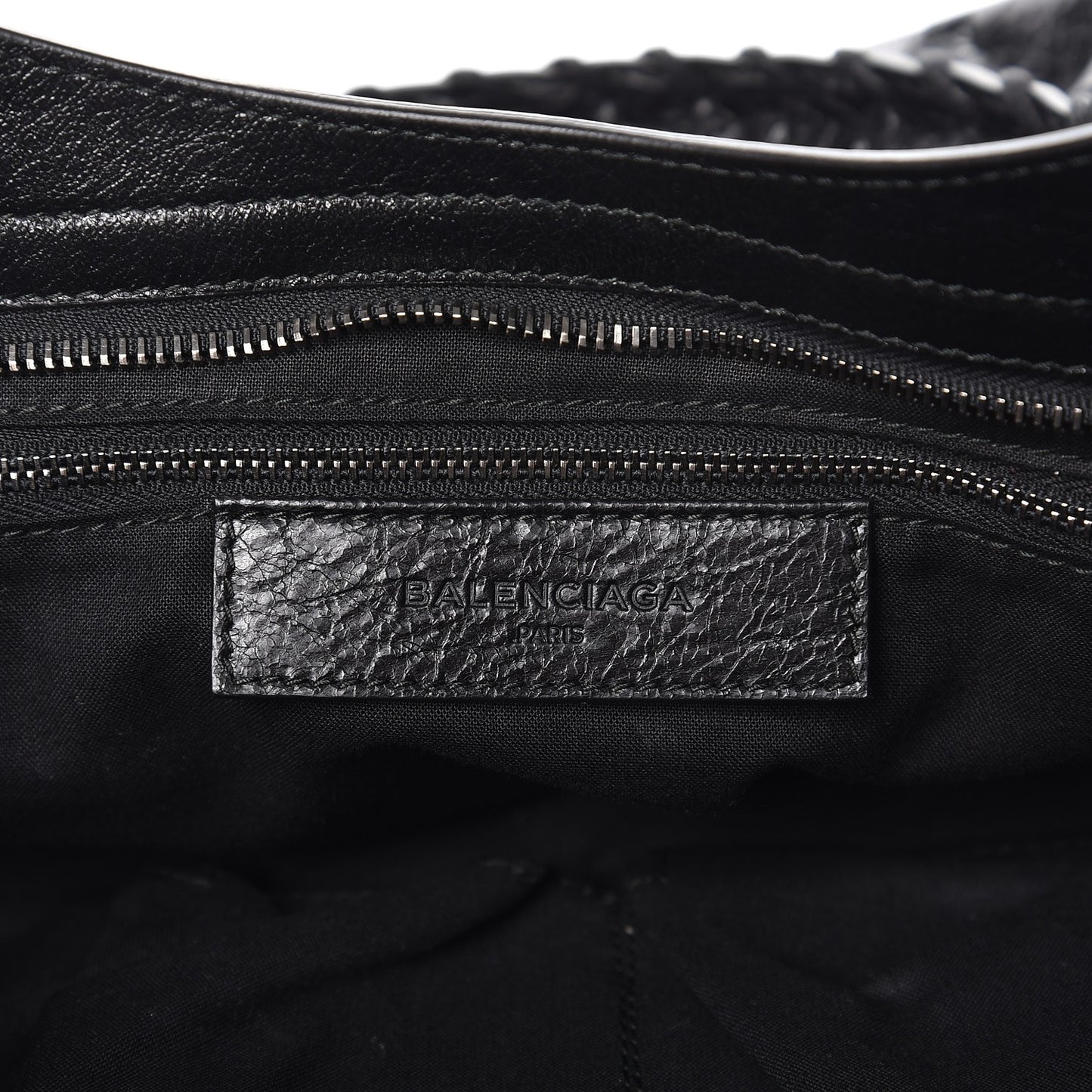Agneau Silver Metallic Edge Hardware City Black