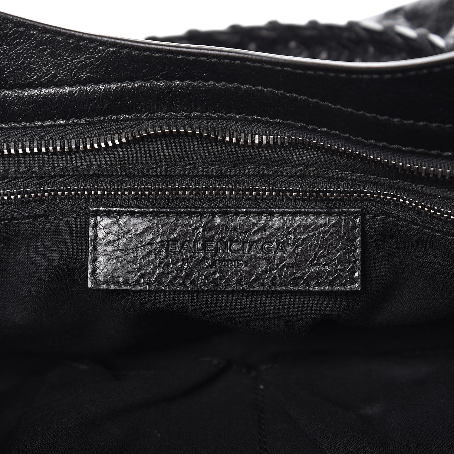 Balenciaga Agneau Silver Metallic Edge Hardware City Black 6 of 8