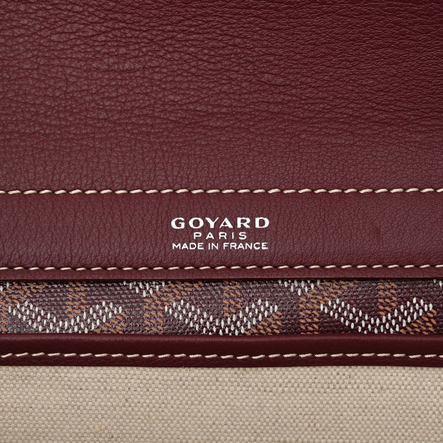 Goyardine Rouette PM Burgundy