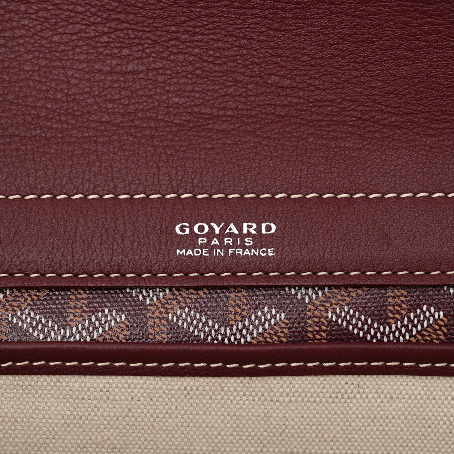 Goyard Goyardine Rouette PM Burgundy 6 of 10