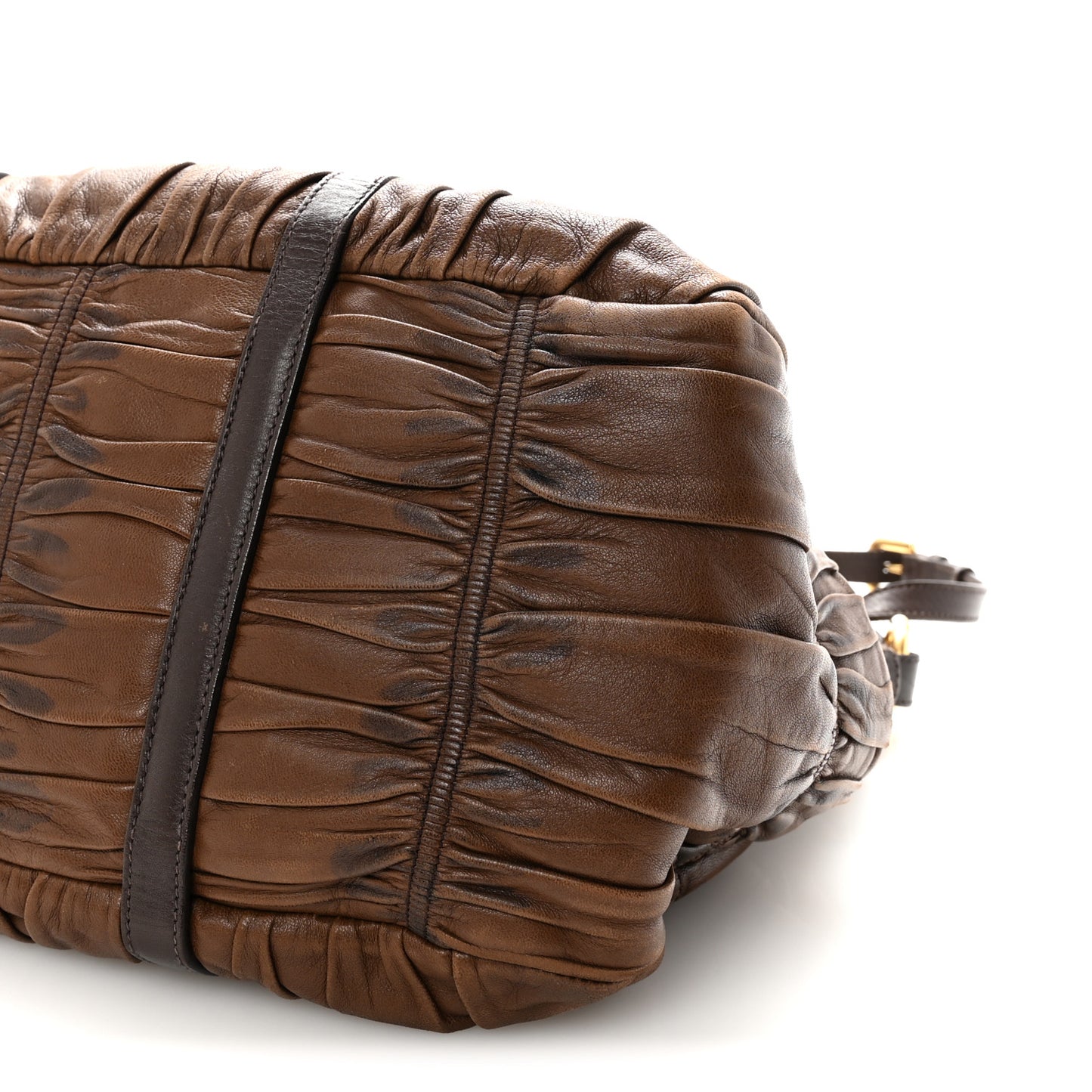 Nappa Gaufre Shopping Satchel Noce