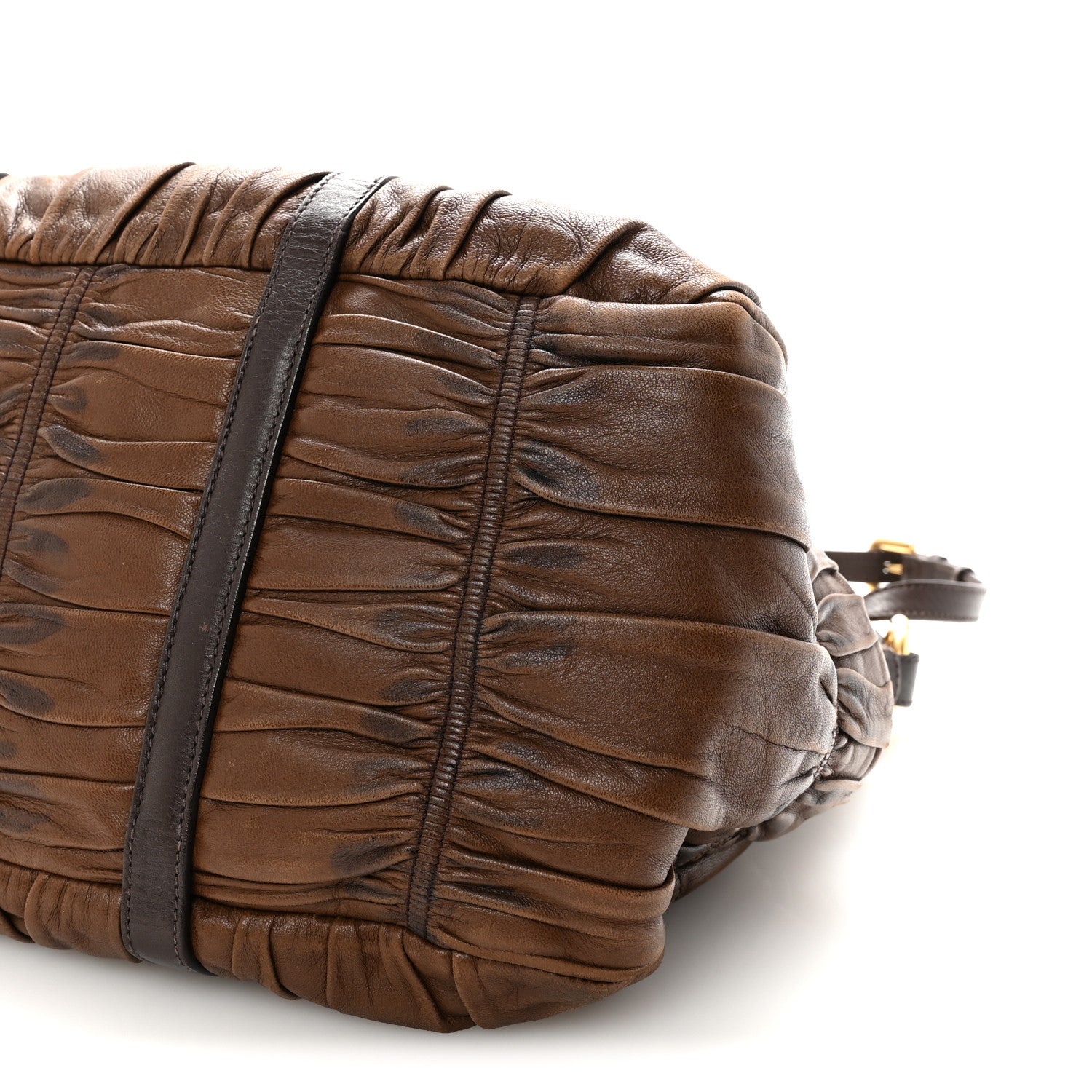 Prada Nappa Gaufre Shopping Satchel Noce 9 of 9