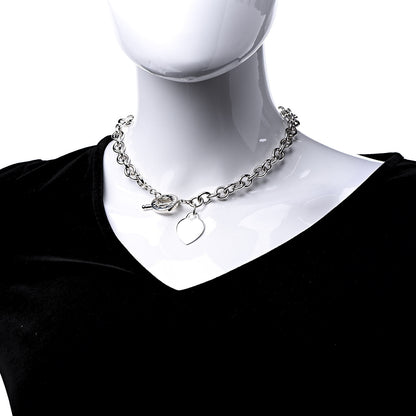 Tiffany Sterling Silver Heart Tag Toggle Necklace 2 of 6