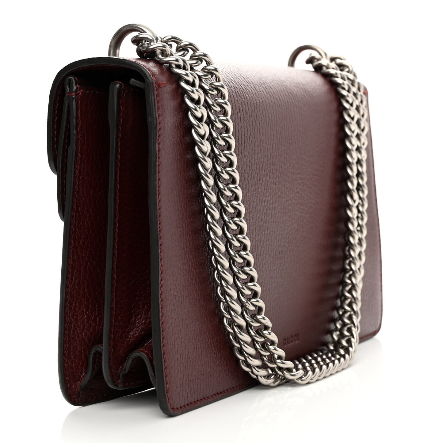 Dollar Calfskin Crystal Small Dionysus Shoulder Bag Vintage Bordeaux