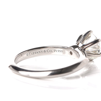 Tiffany Platinum Diamond 1.29ct Solitaire Engagement Ring 49 5 6 of 7