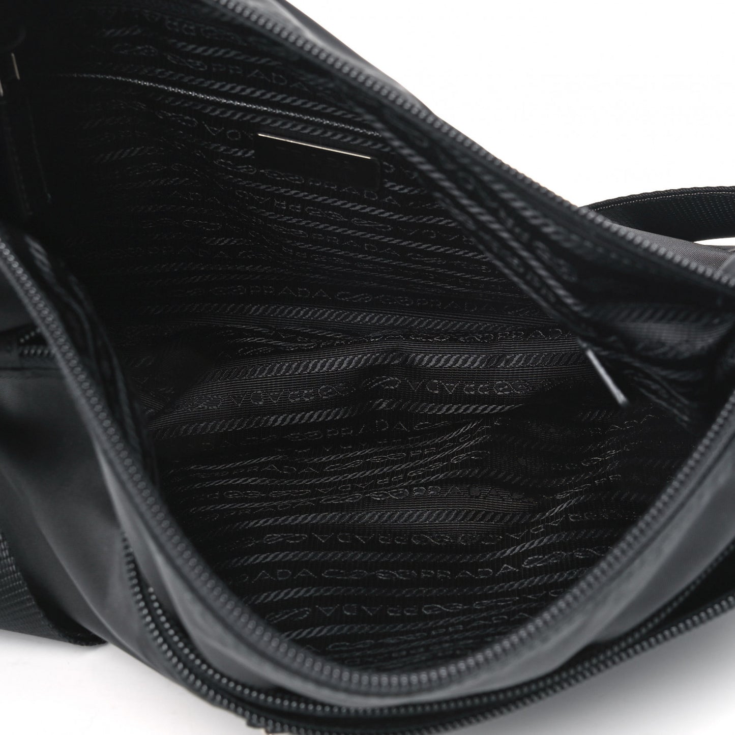Tessuto Nylon Messenger Bag Black