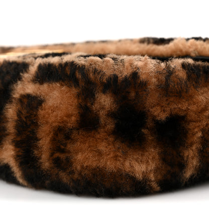 Fendi Shearling Vitello Dolce Macro FF 1974 Baguette Tobacco Black 10 of 10