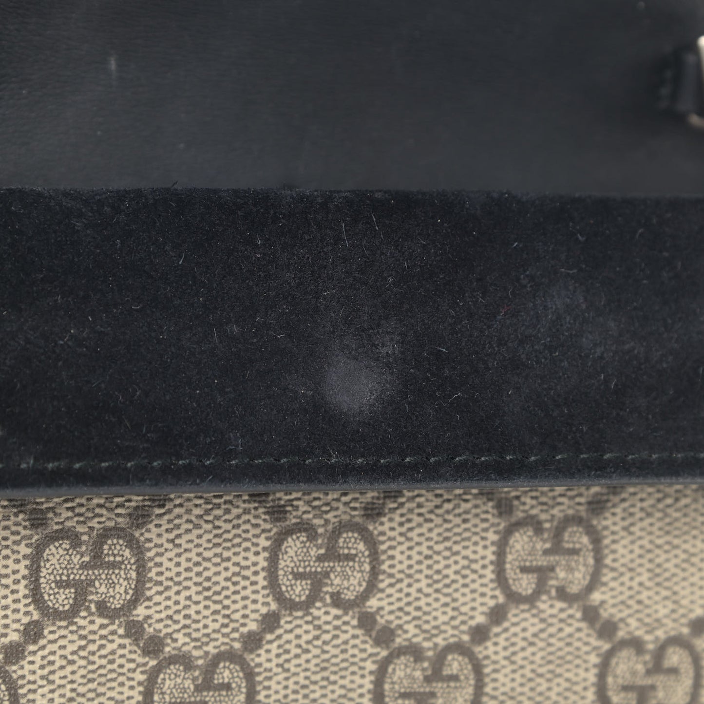 GG Supreme Monogram Super Mini Dionysus Shoulder Bag Black