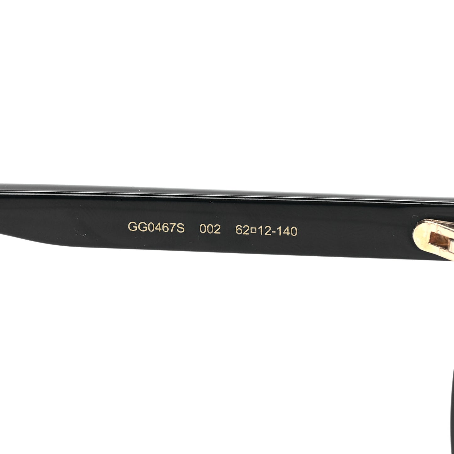 Acetate Shield Sunglasses GG0467S Black