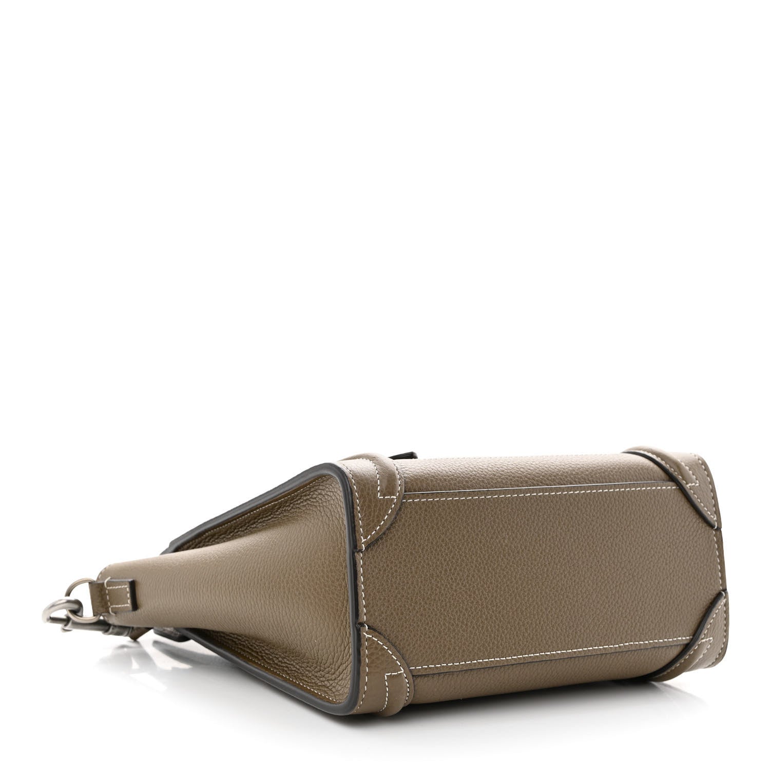 Celine Drummed Calfskin Nano Luggage Souris 4 of 10