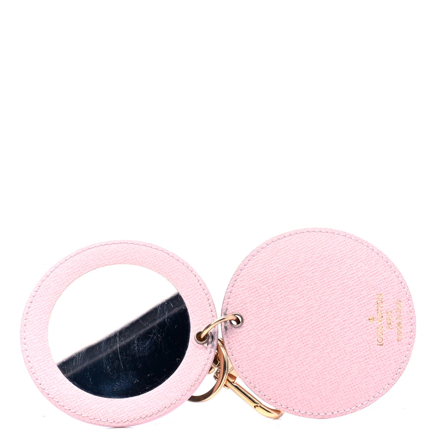 Louis Vuitton Monogram LV Mirror Bag Charm Key Holder Rose Ballerine 3 of 5