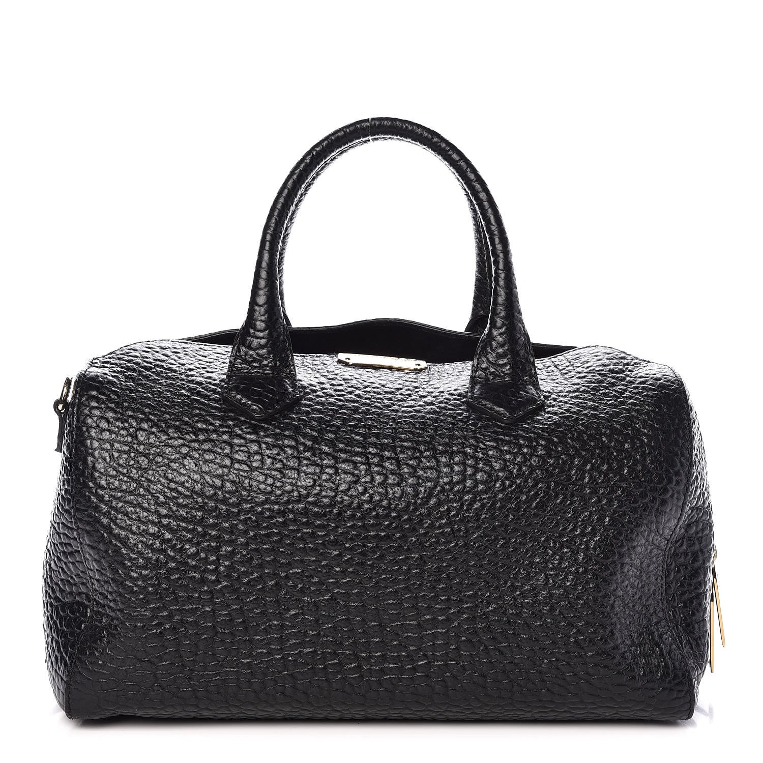 Burberry Heritage Grain Medium Alchester Bowling Bag Black 1 of 10