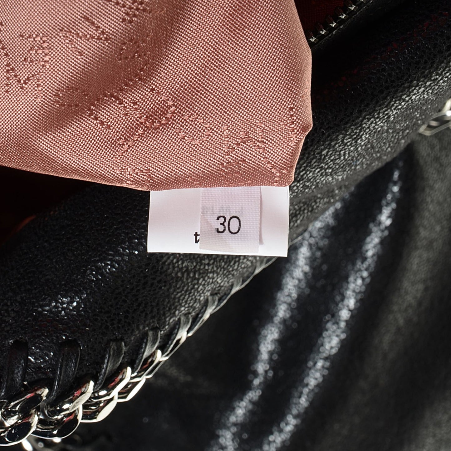 Embellished Shaggy Deer Small Falabella Fold Over Tote Black