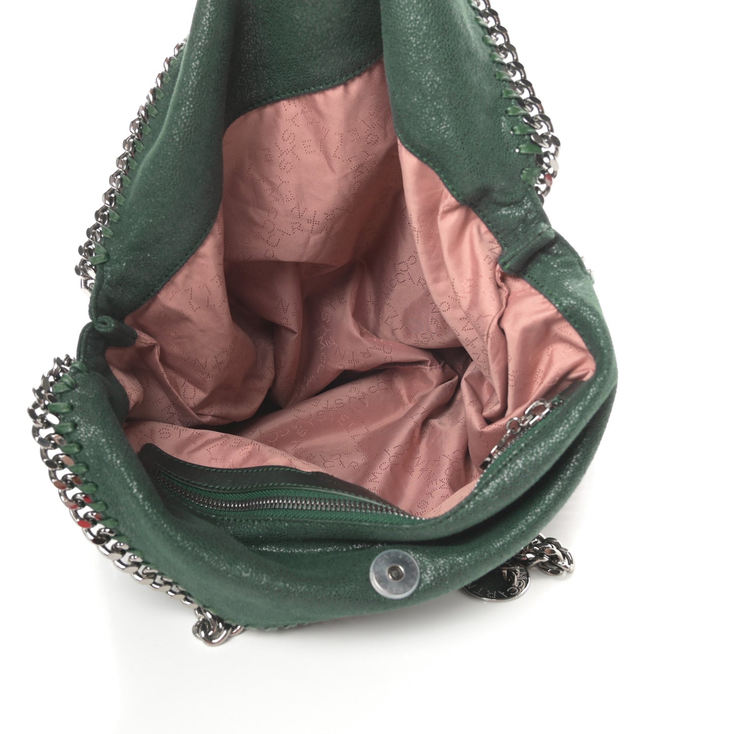 Shaggy Deer Falabella Fold Over Tote Green