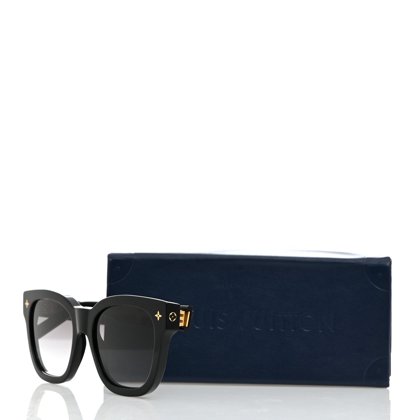Acetate My Monogram Square Sunglasses Z1523W Black