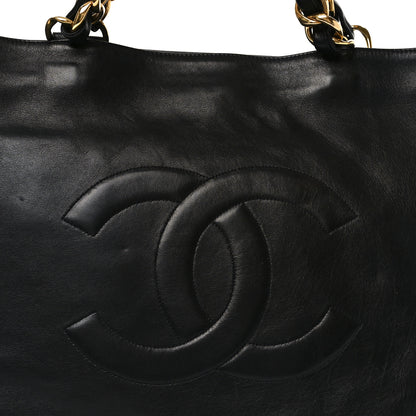 Chanel Lambskin CC Tote Black 9 of 11