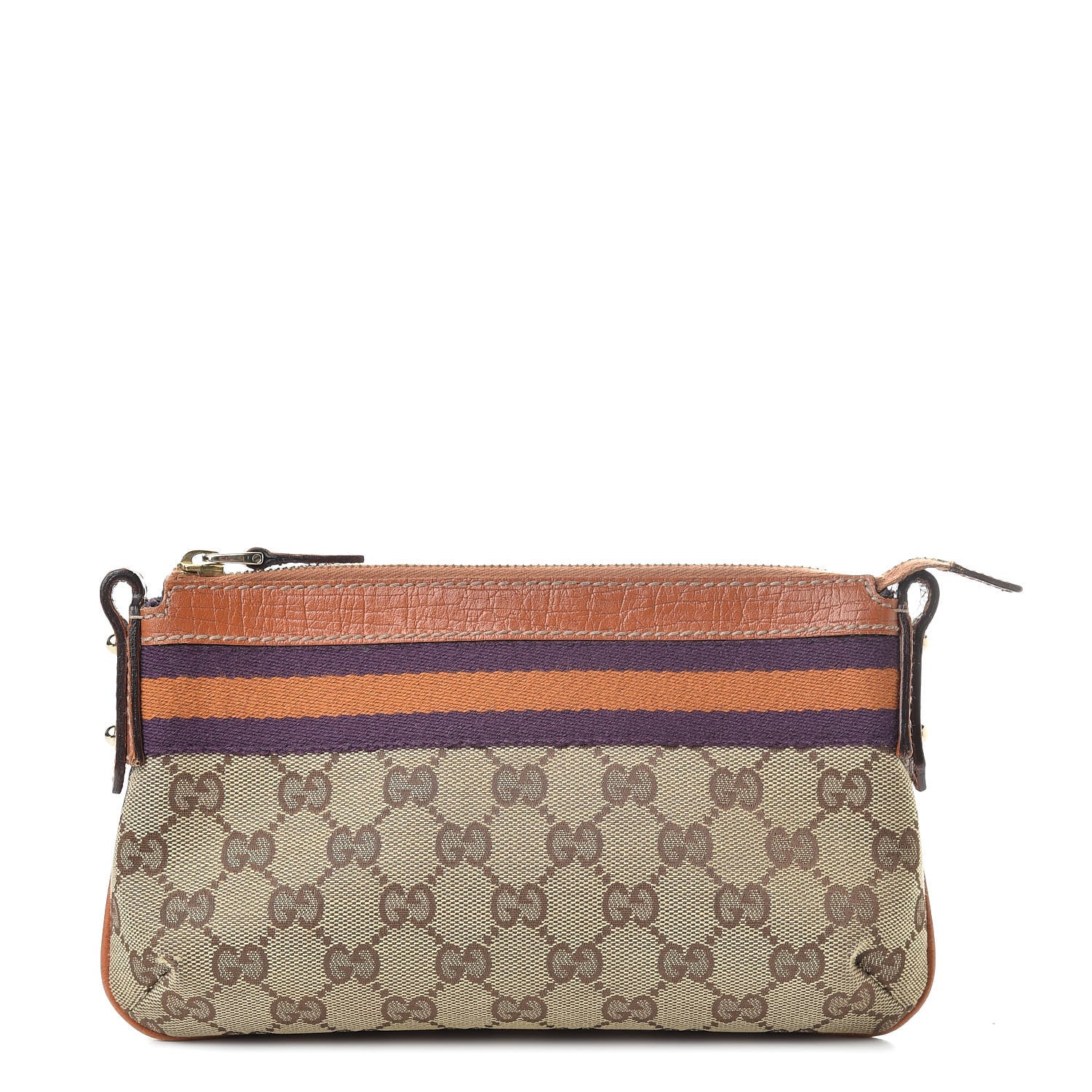 Gucci Monogram Web Pochette Orange 1 of 11