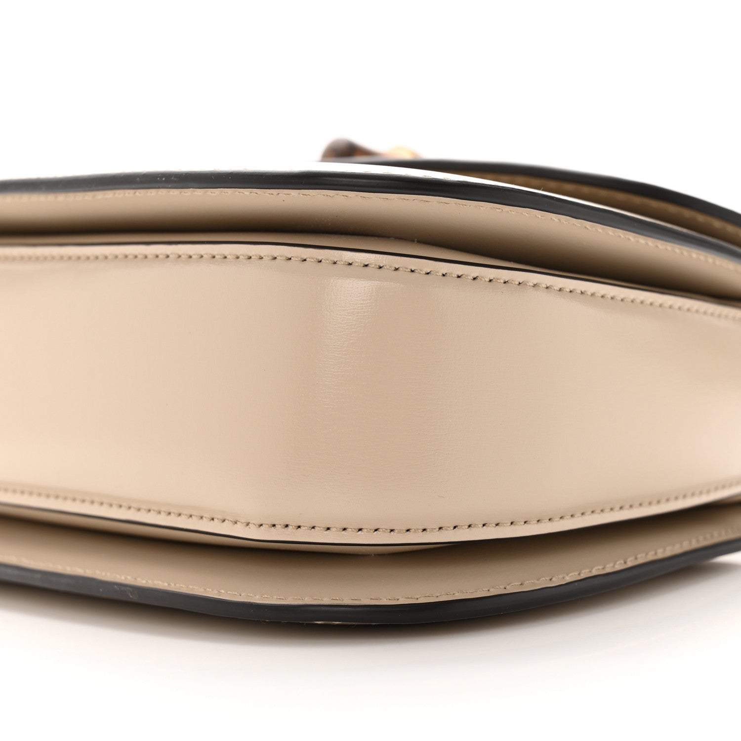 Gucci Boarded Dyana Lux Calfskin Web Small Bamboo 1947 Top Handle Bag Oatmeal 10 of 16