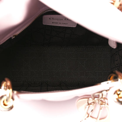 Christian Dior Lambskin Cannage Small Lucky Badges My Lady Dior Pink 5 of 10