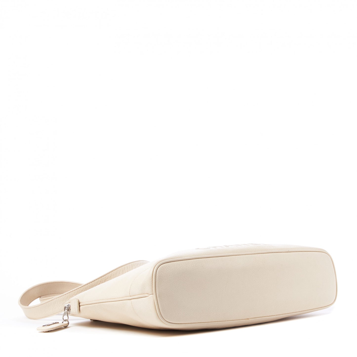 Caviar Large CC Shoulder Bag Ivory