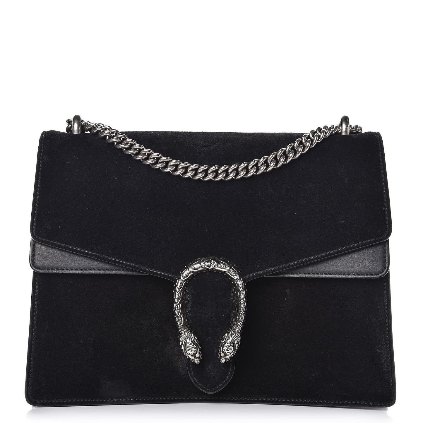 Suede Medium Dionysus Shoulder Bag Black