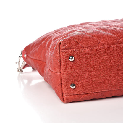 Chanel Caviar Quilted French Riviera Hobo Red 8 of 11