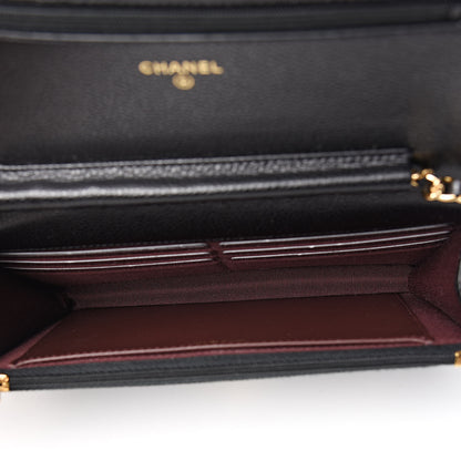 Chanel Caviar Quilted Wallet On Chain WOC Black 5 of 12