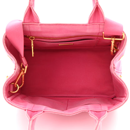 Prada Canapa Small Logo Tote Fuxia 5 of 13