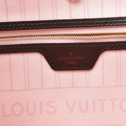 Louis Vuitton Damier Ebene Neo Neverfull MM Rose Ballerine 8 of 10