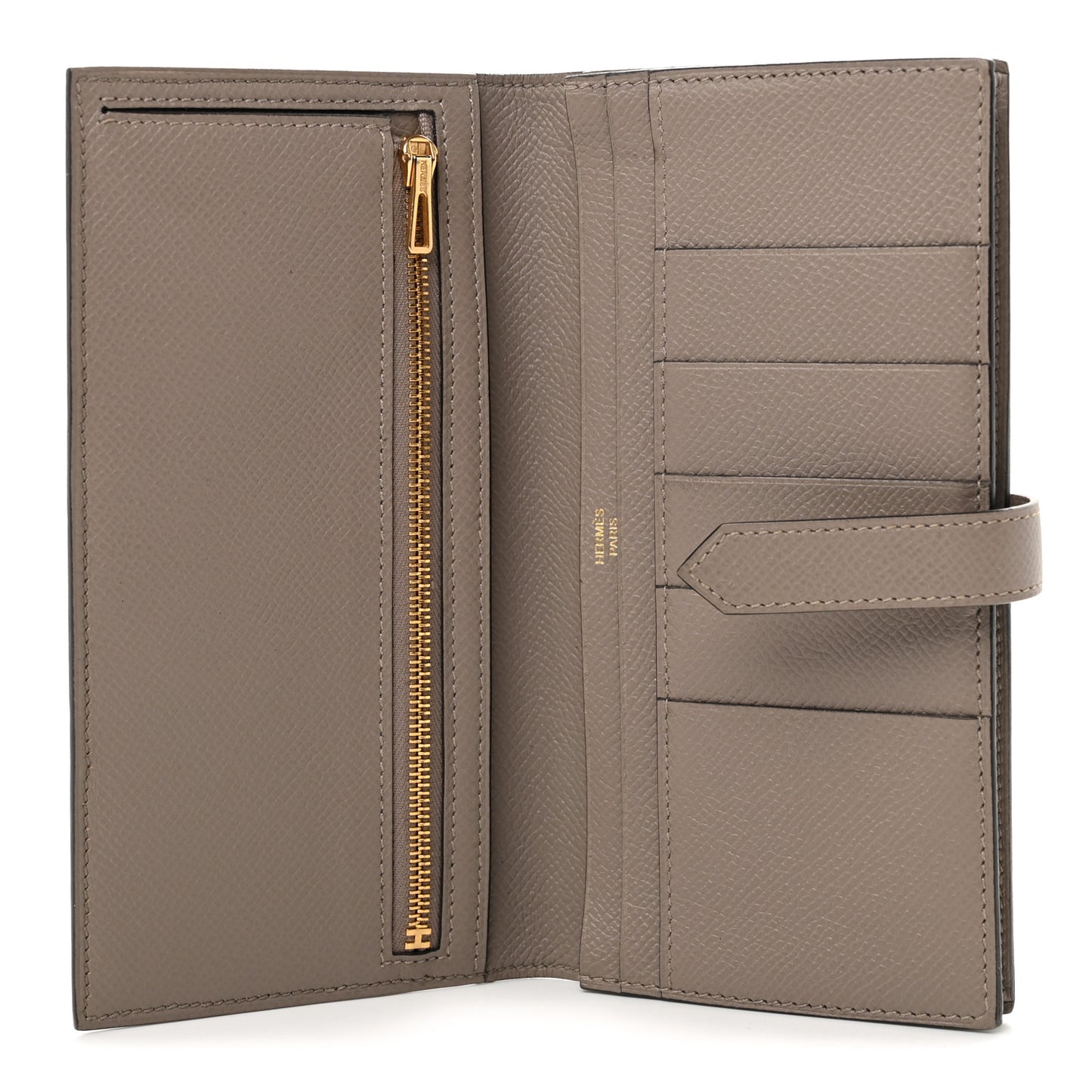 Epsom Bearn Gusset Wallet Gris Asphalte
