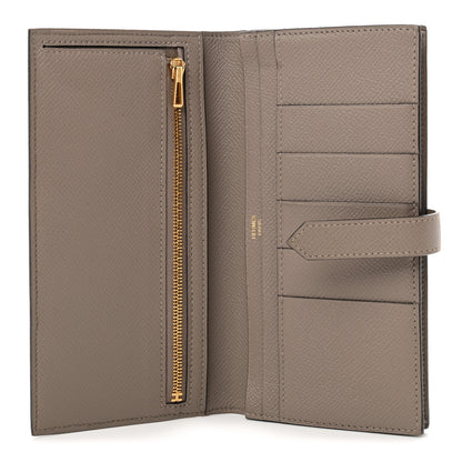 Hermes Epsom Bearn Gusset Wallet Gris Asphalte 5 of 8