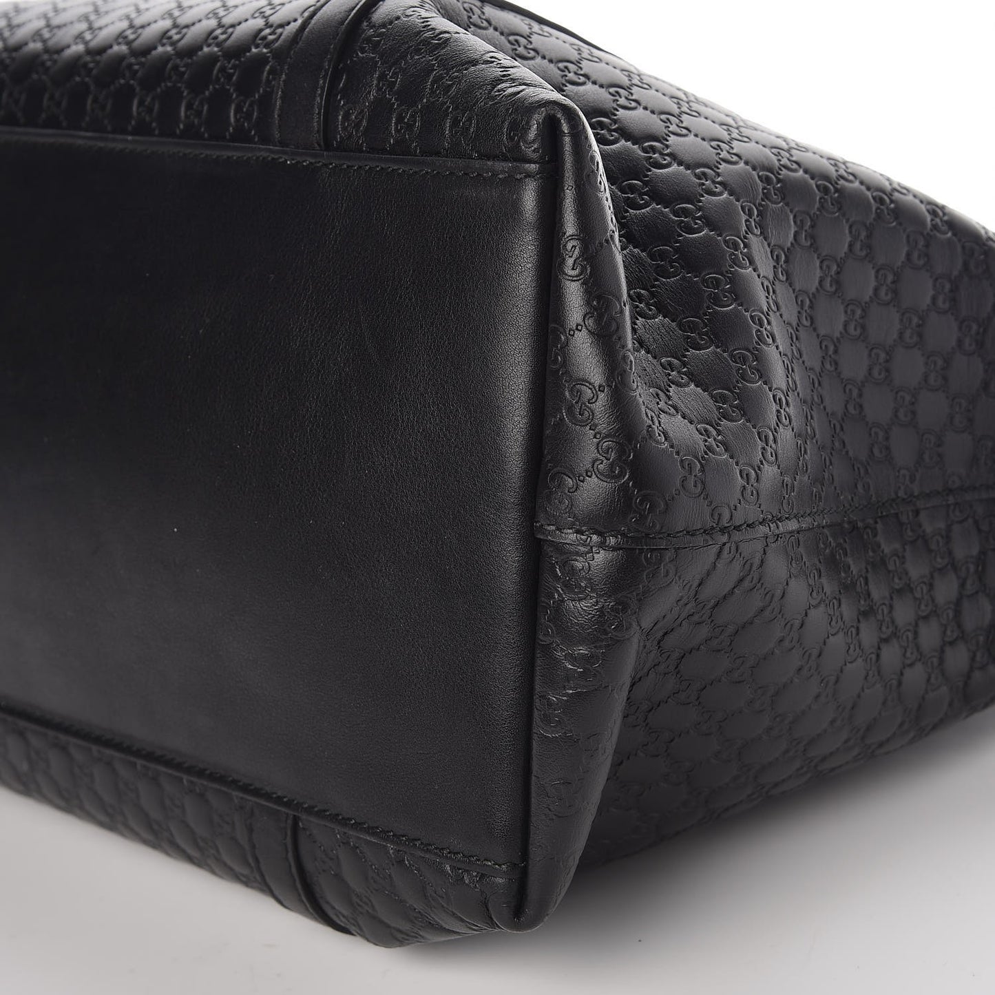 Soft Microguccissima Dome Satchel Black