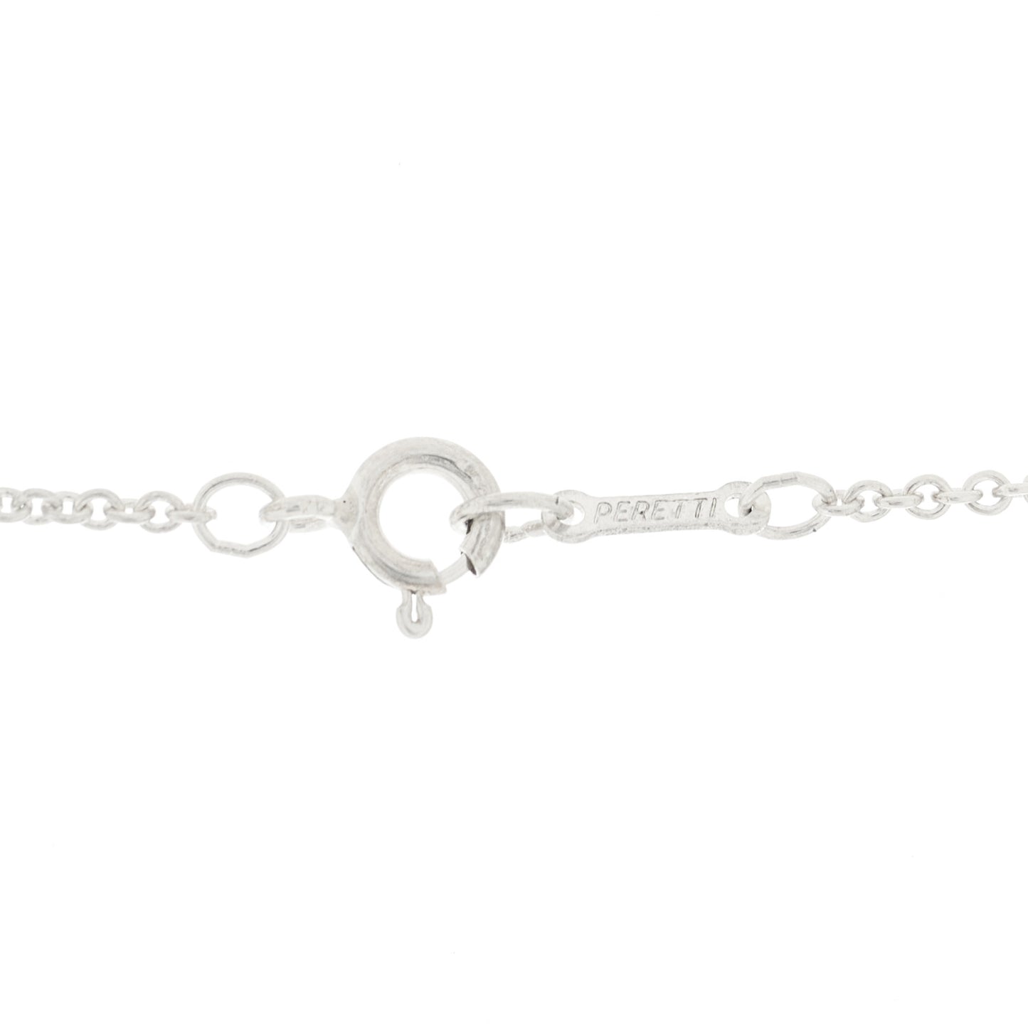 Sterling Silver 22mm Elsa Peretti Open Heart Pendant Necklace