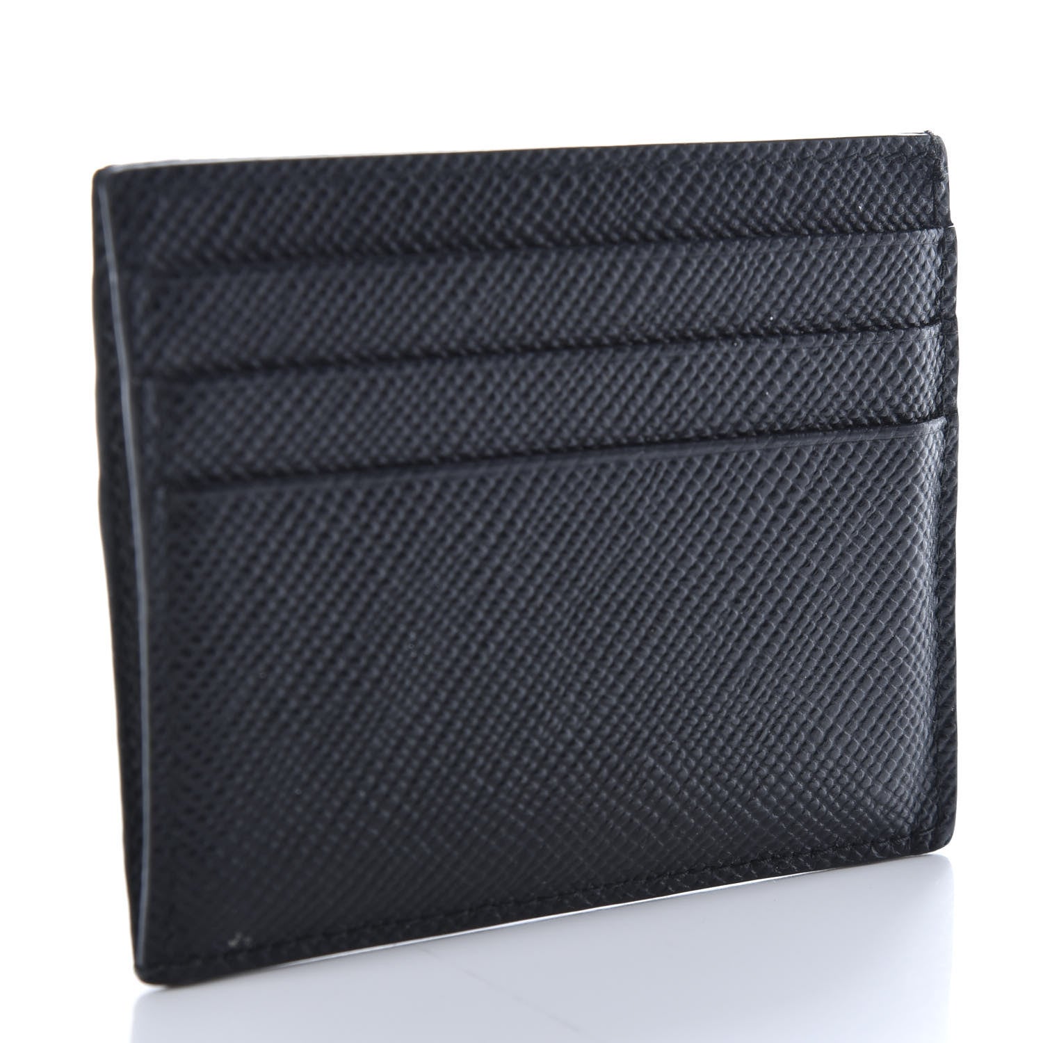 Prada Saffiano Card Holder Black 3 of 6