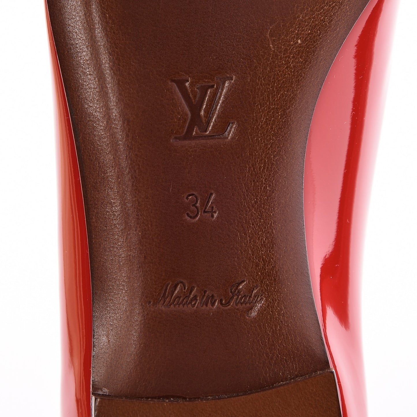 Patent Calfskin Eyeline Ballerina Flats 34 Rouge