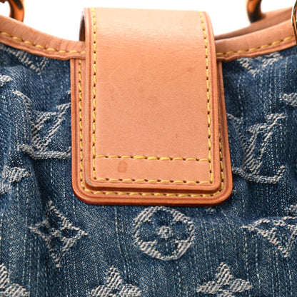 Louis Vuitton Monogram Denim Pleaty Blue 9 of 10