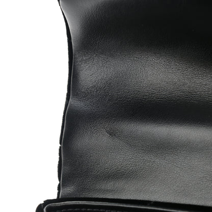 Saint Laurent Velvet Y Quilted Monogram Toy Loulou Chain Satchel French Black 11 of 11