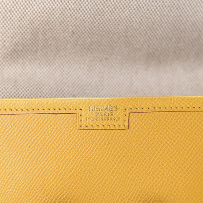 Hermes Courchevel Jige PM Clutch Jaune D'Or 8 of 10