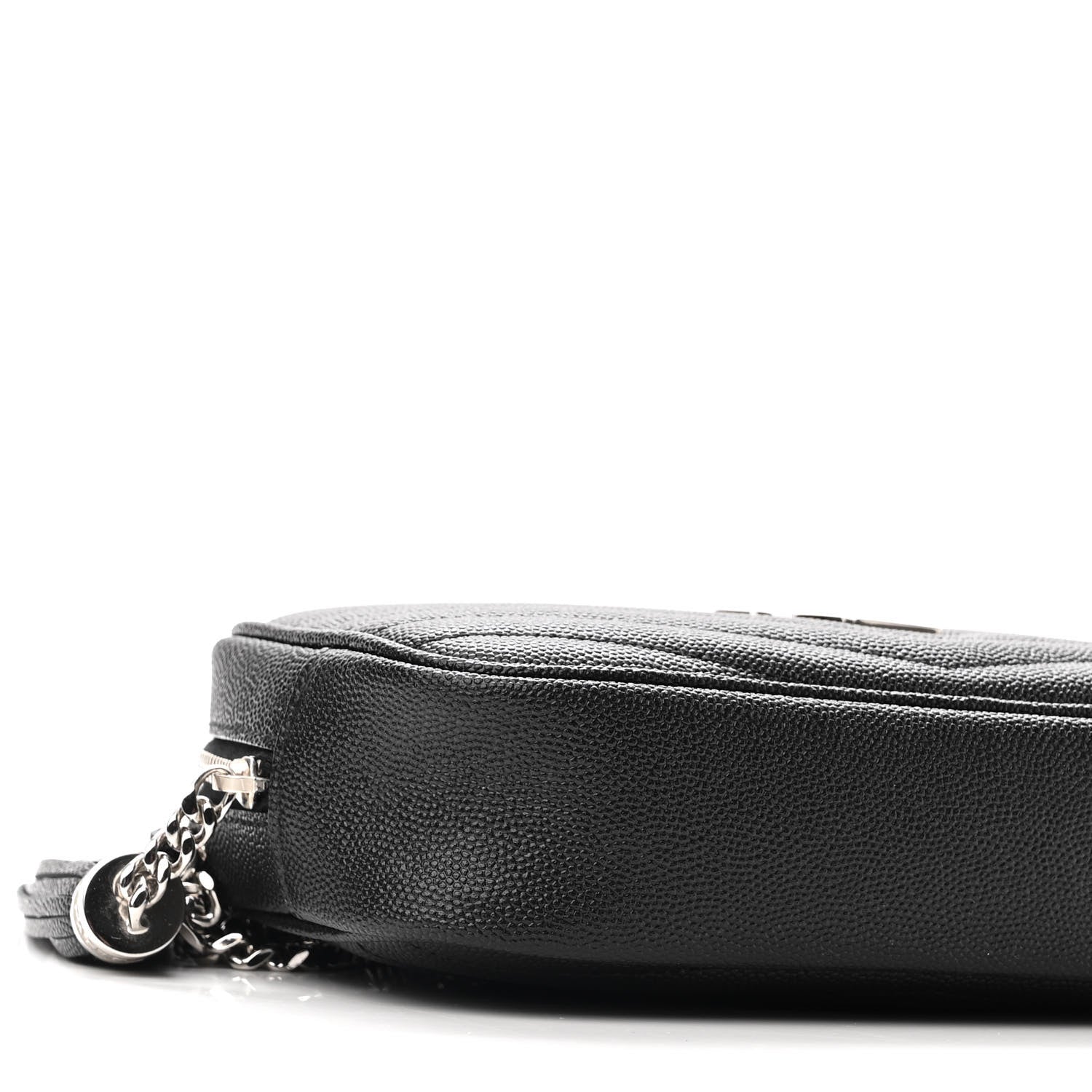 Saint Laurent Grain De Poudre Matelasse Monogram Mini Lou Camera Bag Black 7 of 8