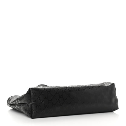 Gucci Imprime Monogram Medium Zippered Shopping Tote Black 3 of 8