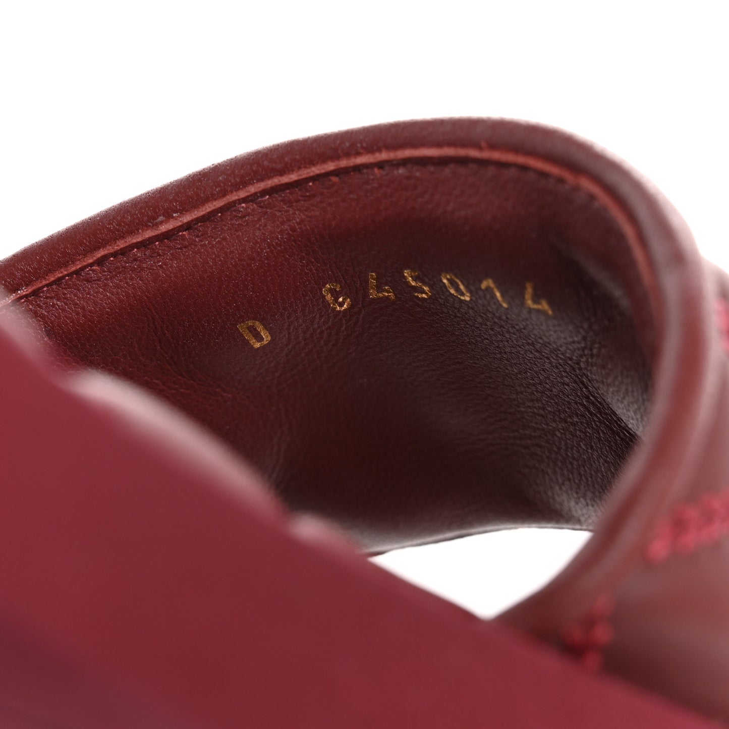 Lambskin Quilted Textured CC Mules Sandals Red