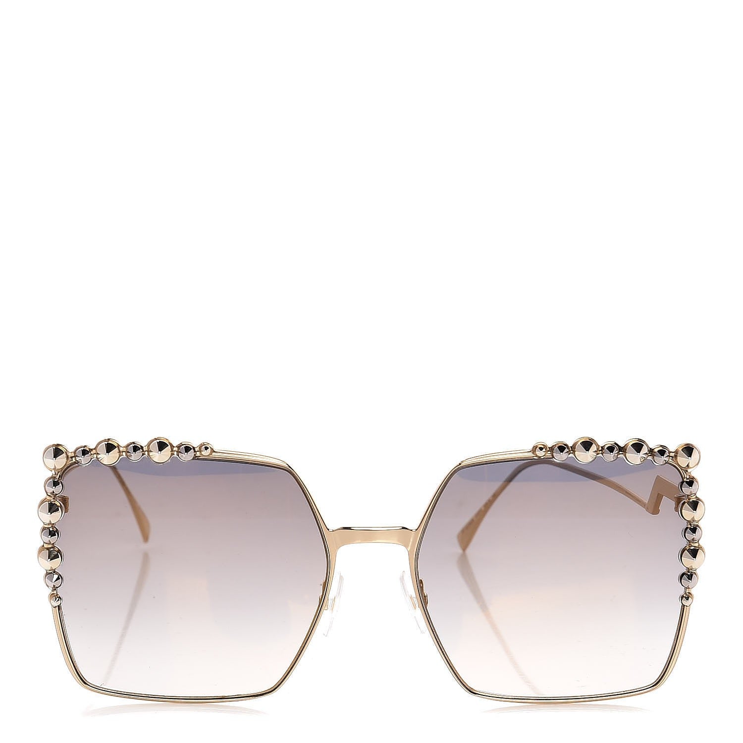 Fendi Metal Dots Square Sunglasses FF 0259/S Grey 2 of 6