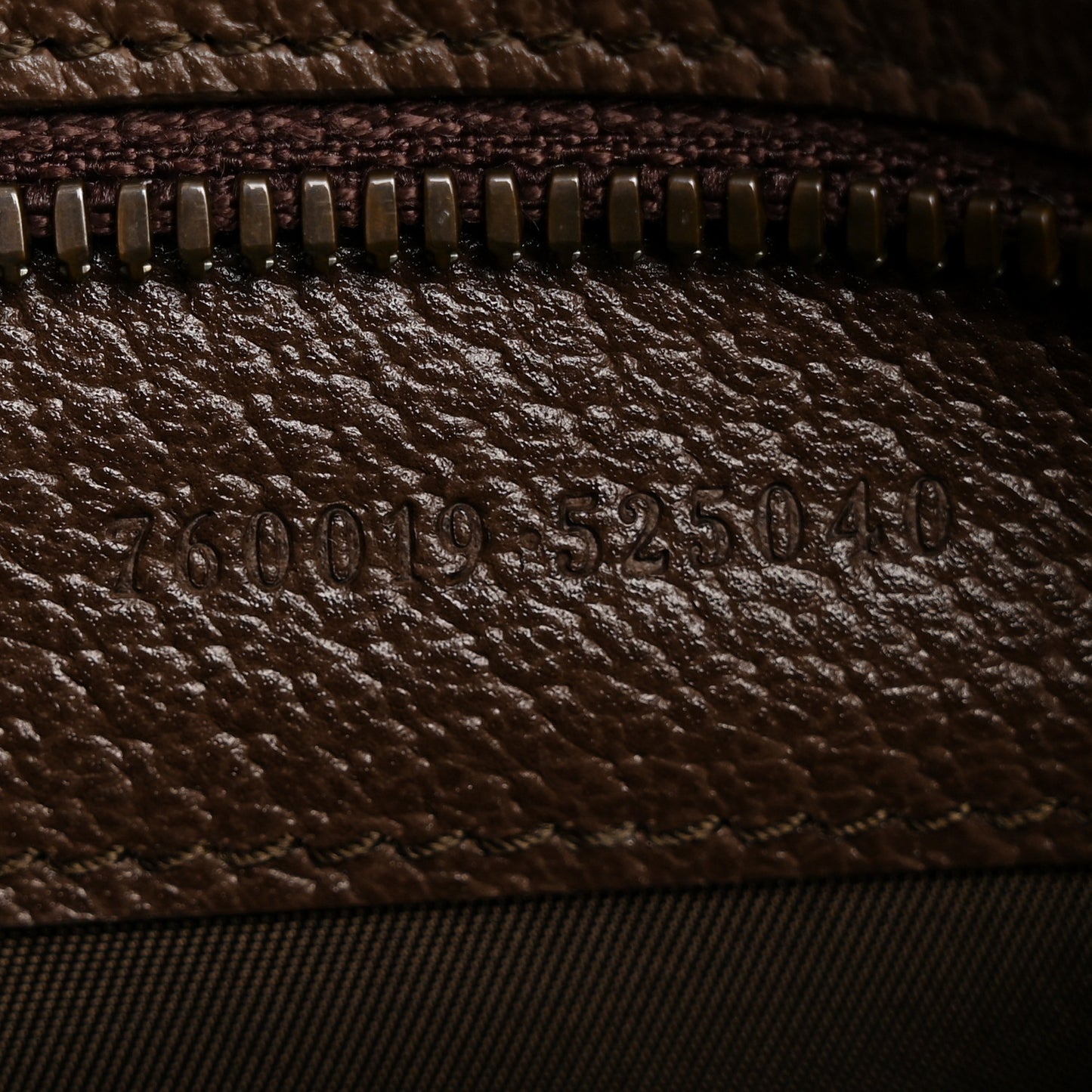 GG Supreme Monogram Textured Calfskin Web Small Cosmetic Case Beige Ebony New Acero