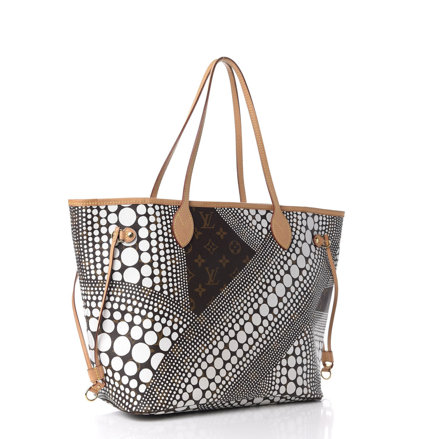 Monogram Kusama Waves Neverfull MM White