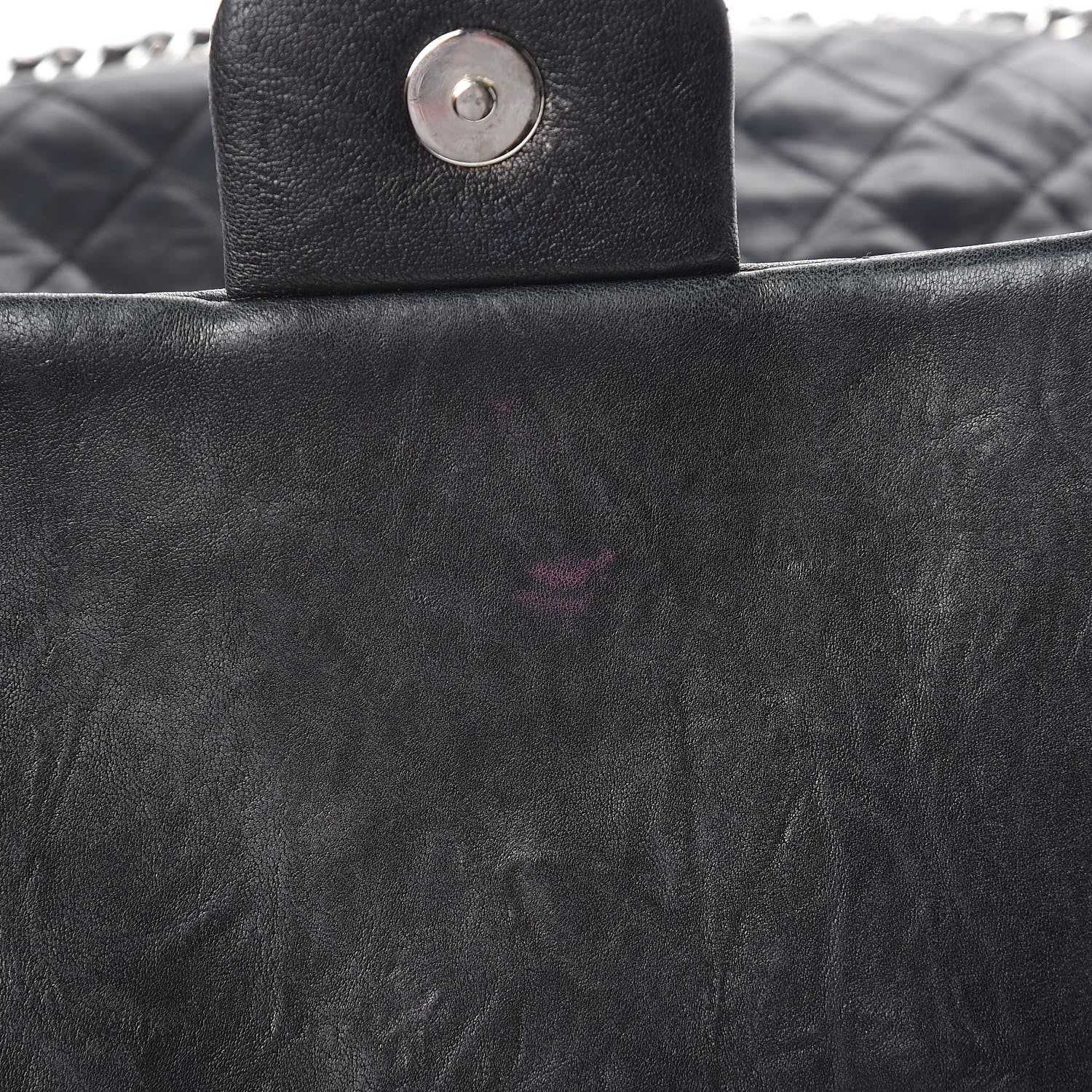 Chanel Washed Lambskin Quilted Maxi Chain Around Flap Black 10 of 14