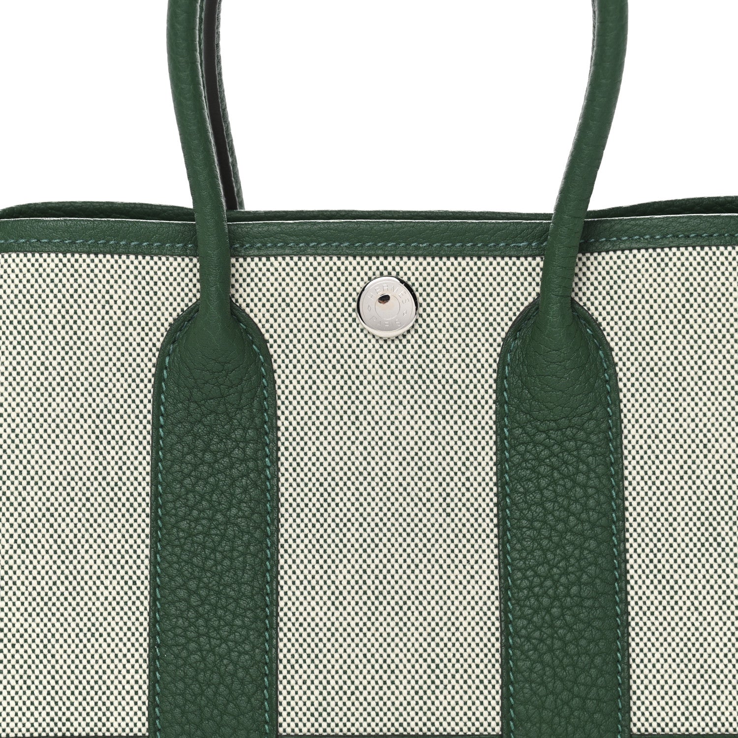 Hermes H Viking Negonda Neo Garden 23 Ecru Vert Moyen 8 of 11