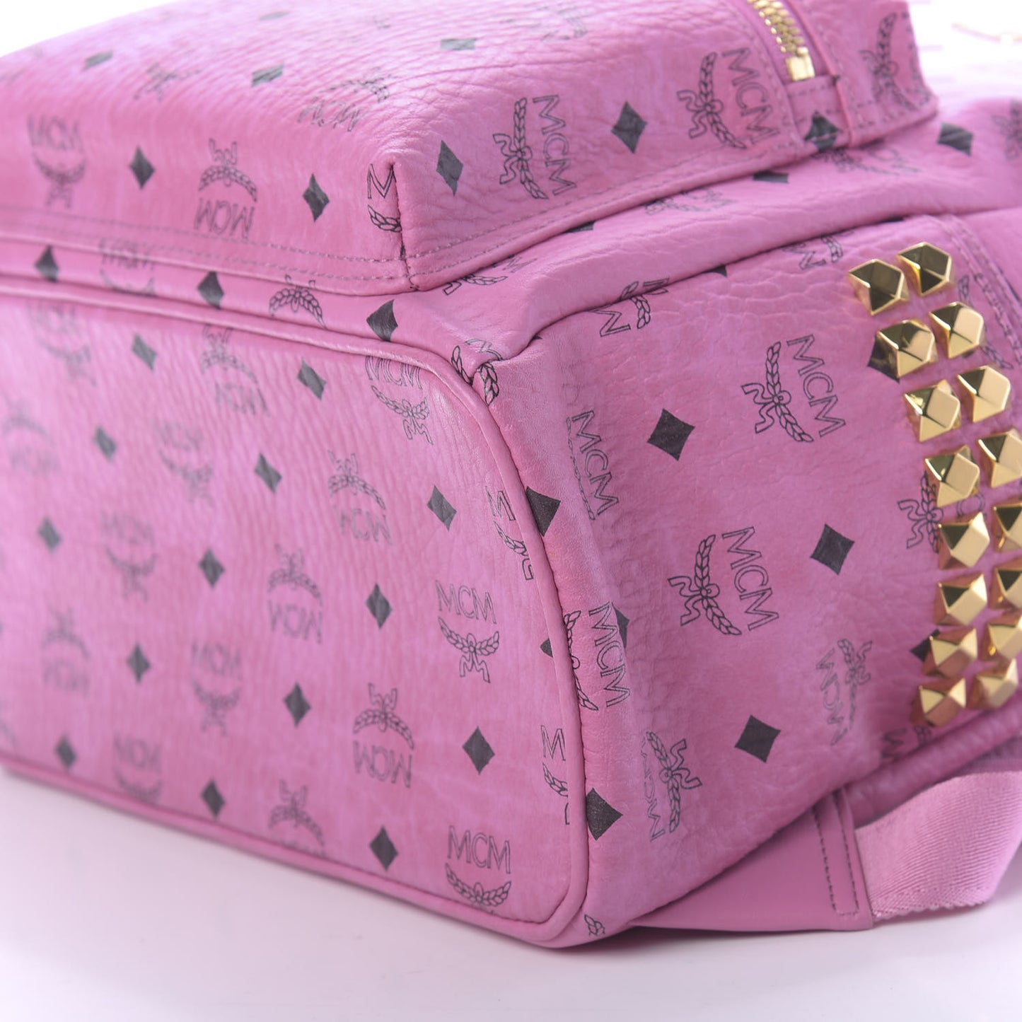 Visetos Medium Side Studs Stark Backpack Pink
