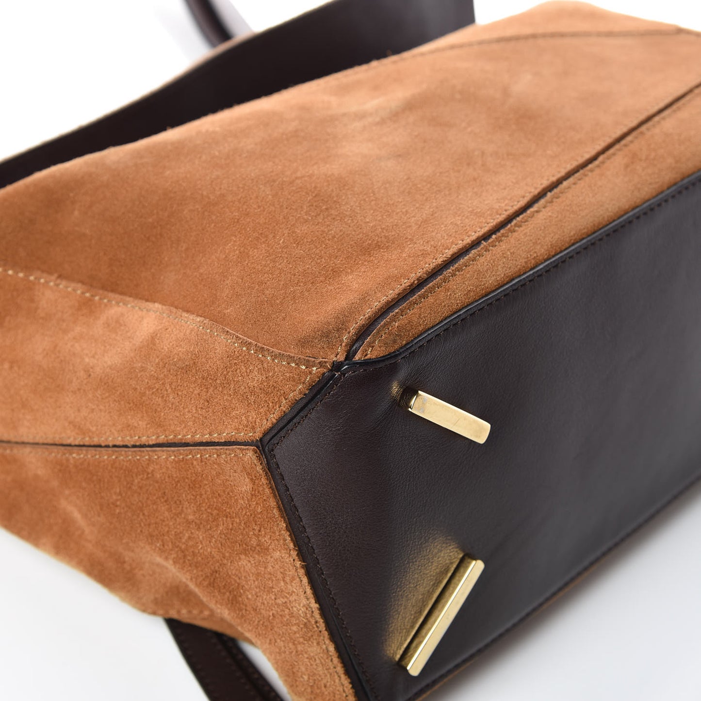 Suede Puzzle Bag Caramel