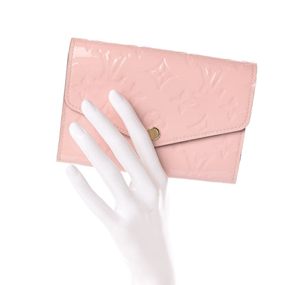 Louis Vuitton Vernis Sarah Compact Wallet Rose Ballerine 2 of 9